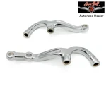 Pair Chrome Steering Arms 2'' Drop 1937-1948 Ford Spindles Pete & Jakes. Fixed Price $170.99.