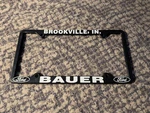 Rare Vintage Bauer Ford Brookville Indiana Plastic Dealer License Plate Frame. Fixed Price $74.99.