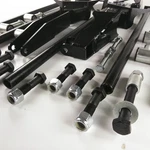 Parallel Rear Suspension Four Link Kit For 49-51 Mercury Fits Tci Shocks. Fixed Price $599.95.