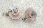 Triumph TR4 ( TR6 ?) Caliper, Front Hub, Splines, Steering Arms, Suspension. Fixed Price $259.99.