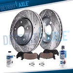 Front Drilled Brake Rotors Pads Lincoln Mark Viii Ford Taurus Thunderbird. Fixed Price $113.27.