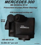Mercedes 300SE W112 W189 Adenauer Power Steering Pump 460 06 80 Oil. Fixed Price $688.88.