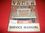 Vintage Factory 1962 Dodge Series Truck Service Man.. Fixed Price $49.90.