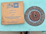 1954-1956 Ford Customline Mainline V8 239 272 Ci Nos 10" Clutch Disc #B5A-7550-B. Fixed Price $125.00.