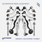 Autoacer -14P Front Control Arms Sway Bar Links Tie Rods For Lexus LS460 Rwd 07-. Fixed Price $499.00.