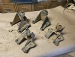 87 - 97 Ford F350 Cab & Chassis Rear Axle Leaf Spring Front Mount Brackets. Fixed Price $299.00.
