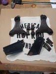 Pair 1940 Ford Rear Shock Mounts 1937 1948 Flathead Hotrod Trog Scta Kustoms. Fixed Price $125.00.