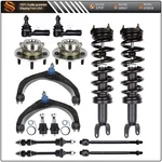 Front Struts For 2009-2012 Dodge Ram 1500 & Tie Rods Sway Bars Wheel Bearing Hub. Fixed Price $308.07.