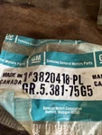Nos Gm Oem 3820418 Plate. Fixed Price $9.28.