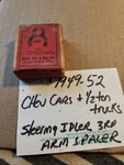1949-52 Chevrolet Steering Idler Third Arm Spacers. Fixed Price $26.00.