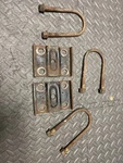 1967 Ford Truck F100 F250 F350 Rearend Axle Leaf Spring Bolt Plates 1970. Fixed Price $60.00.