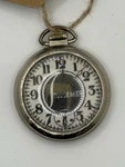 Rare Studebaker Pocket Watch 524976 Black White And Silver Tone. Fixed Price $450.00.