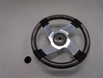 Tc Premier Steering Wheel Stainless Steel / Black Brushed Gray Tan 14" Boat. Fixed Price $54.95.
