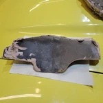 1970-1973 Corvette Passenger Side Right Rear Inner Fender Splash Shield Gm. Fixed Price $85.00.