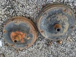1937 1938 1939 Ford Wide Five Rear Brake Drums / Hubs 1940 Flathead V8-60. Fixed Price $432.00.