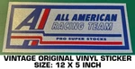 All American Racing Team Pro Super Stocks Vintage Original Decal Sticker - Nhra. Fixed Price $13.14.