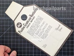 Nos General Motors Tag Chevy Buick Pontiac Cadillac Oldsmobile Corvette 396 427. Fixed Price $29.00.