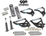 55 56 57 Chevy 210 Belair Cpp Tubular Control Arms Drop Blocks Springs Shocks 2". Fixed Price $1259.00.