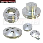 Oldsmobile Aluminum Power Steering Water Pump Crankshaft Alternator Pulley Set. Fixed Price $223.99.