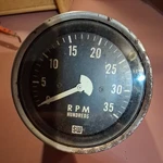 Vintage Stuart Warner 3500 Tachometer Hot Rat Rod. Fixed Price $40.00.