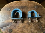 Triumph Spitfire Herald Vitesse GT6 TR4 - TR6 Pair Steering Rack Clamps & Plates. Fixed Price $27.01.