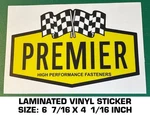 Premier High Performance Fasteners Vintage Racing Sticker Decal- Nascar Scca. Fixed Price $9.39.