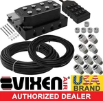 Suspension Manifold Solenoid Valve 4-CORNER W/9-SWITCH Controller/hoses/fittings. Fixed Price $339.97.