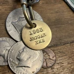 1963 Jaguar Xke Solid Brass Key Fob. Fixed Price $15.95.