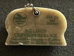 Vintage Old School Billings Montana Chevron Service Keychain Automobile Oil Gas. Fixed Price $28.00.