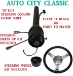 30" Street/hot Rod Stainless Tilt Steering Column Floor Shift Paintable Wheel Bn. Fixed Price $299.00.