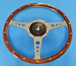 New 14" Laminated Wood Steering Wheel & Hub Adaptor Triumph TR4A TR250 TR6. Fixed Price $289.95.