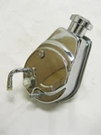 Chevy Gm Chrome Saginaw Power Steering Pump With 3/4" Press On Shaft Street Rod. Fixed Price $126.36.