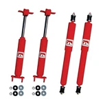 New Mustang Gas Shock Kit Front & Rear Performance Red 1965-1970. Fixed Price $215.95.