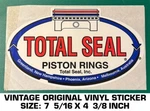 Total Seal Piston Rings-vintage Original Vinyl Decal Sticker-performance Racing. Fixed Price $7.22.