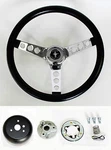 1970-77 Mustang Grant Black Steering Wheel 13 1/2" With Mounting Horn Kit & Cap. Fixed Price $119.92.