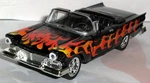 1/43 = 1957 Ford Fairlane 500 Rubber Tire Trunk & Door Open Diecast Car. Fixed Price $25.16.