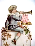 Fantastic Vintage Bookmark "sohmer Piano" Hudson, Ny W/ Boy Blowing Horn*. Fixed Price $37.00.