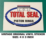 Total Seal Piston Rings Vintage Original Decal Sticker-engine-racing-performance. Fixed Price $7.22.