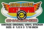 Mickey Thompson Nitro Coupe Challenge - Vintage Original Vinyl Decal Sticker. Fixed Price $9.53.
