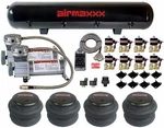 Airmaxxx 400 Compressors 1/2"NPT Brass Valves 2600 Bags Black 7 Switch Kit. Fixed Price $829.99.