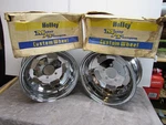 Nos Mickey Thompson Holley Chrome Deep Dish Mag Rims 14X7, 3/4 Bolt Pattern. Fixed Price $600.00.