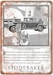 1929 Studebaker Vintage Automobile Ad Retro Look Reproduction Metal Sign A2508. Fixed Price $36.95.