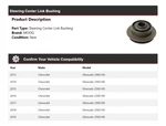 For 20132019 Chevrolet Silverado 2500 Hd Steering Center Link Bushing Mo G1N. Fixed Price $25.27.