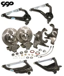 55 56 57 Chevy Belair Tubular Control Arm 12" Disc Brake Drop Spindle Conversion. Fixed Price $1669.00.