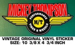Mickey Thompson Performance Tires & Wheels-vintage Original Vinyl Decal Sticker. Fixed Price $10.26.