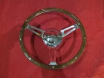 14" Billet Woody Rivet Custom Steering Wheel And Horn Button Street Hot Rod. Fixed Price $125.00.