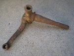Original 1919-27 Ford Model Script Cast Iron Rh Side Spindle & Steering Arm. Fixed Price $32.50.