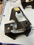 Nos Ford B7A-18178-B2 1957 1958 Station Wagon Rear Shock Asborber Stud Brackets. Fixed Price $39.00.