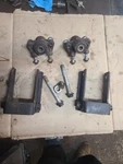 99 Ford F250 F350 4X4 Front Axle Leaf Spring Rear Mount Brackets + Bolts Oem. Fixed Price $113.00.