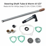 Steering Tube & Worm Shaft Redo Kit Fits Willy Jeep CJ2A CJ3A CJ3B CJ5-647693+. Fixed Price $212.99.